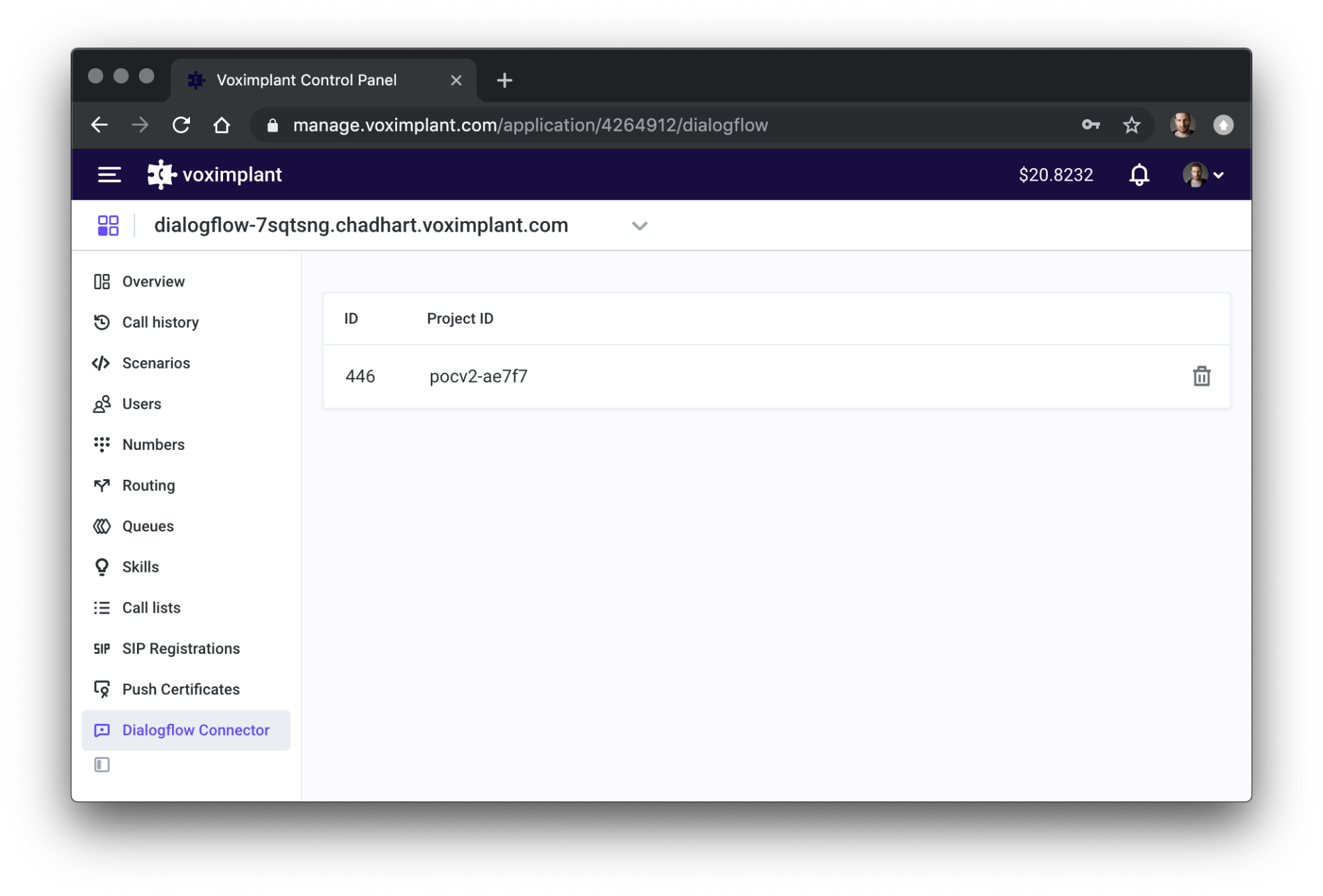 Voximplant-Dialogflow-Connector-page